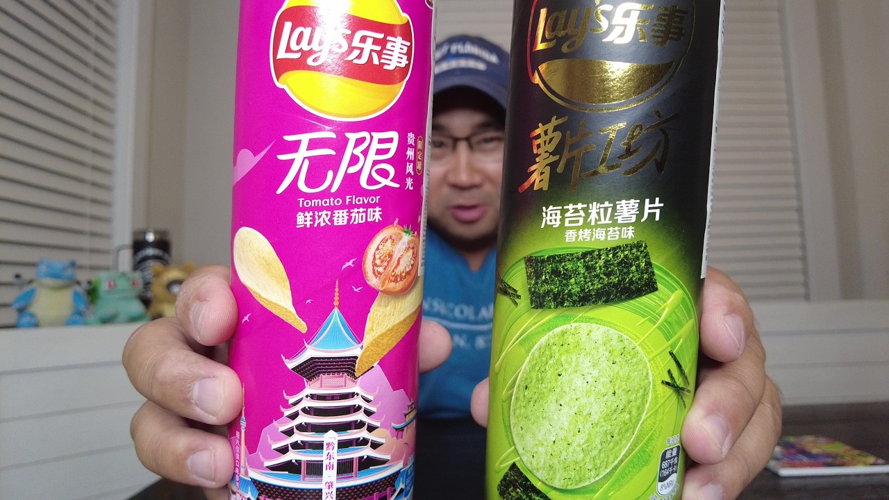 International snack time with chauTime! Lay's seaweed and tomato flavors does it fly first class?