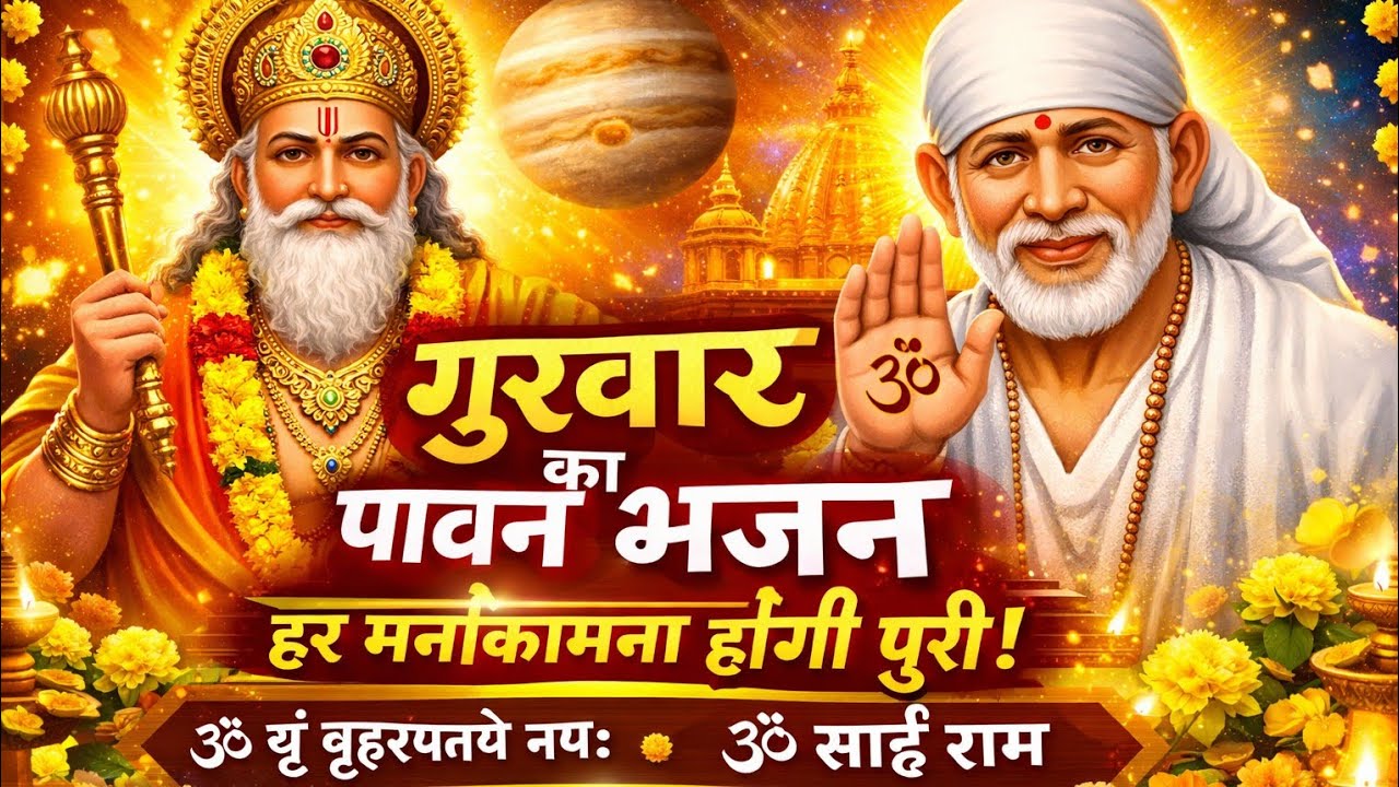 गुरुवार को यह भजन सुन लिया तो चमत्कार हो जाएगा 🙏| गुरु कृपा बरसाओ | Guru Brihaspati Bhajan