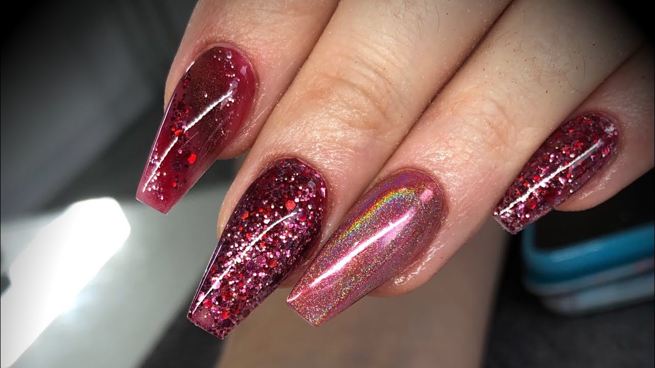 Acrylic nails - autumn design set