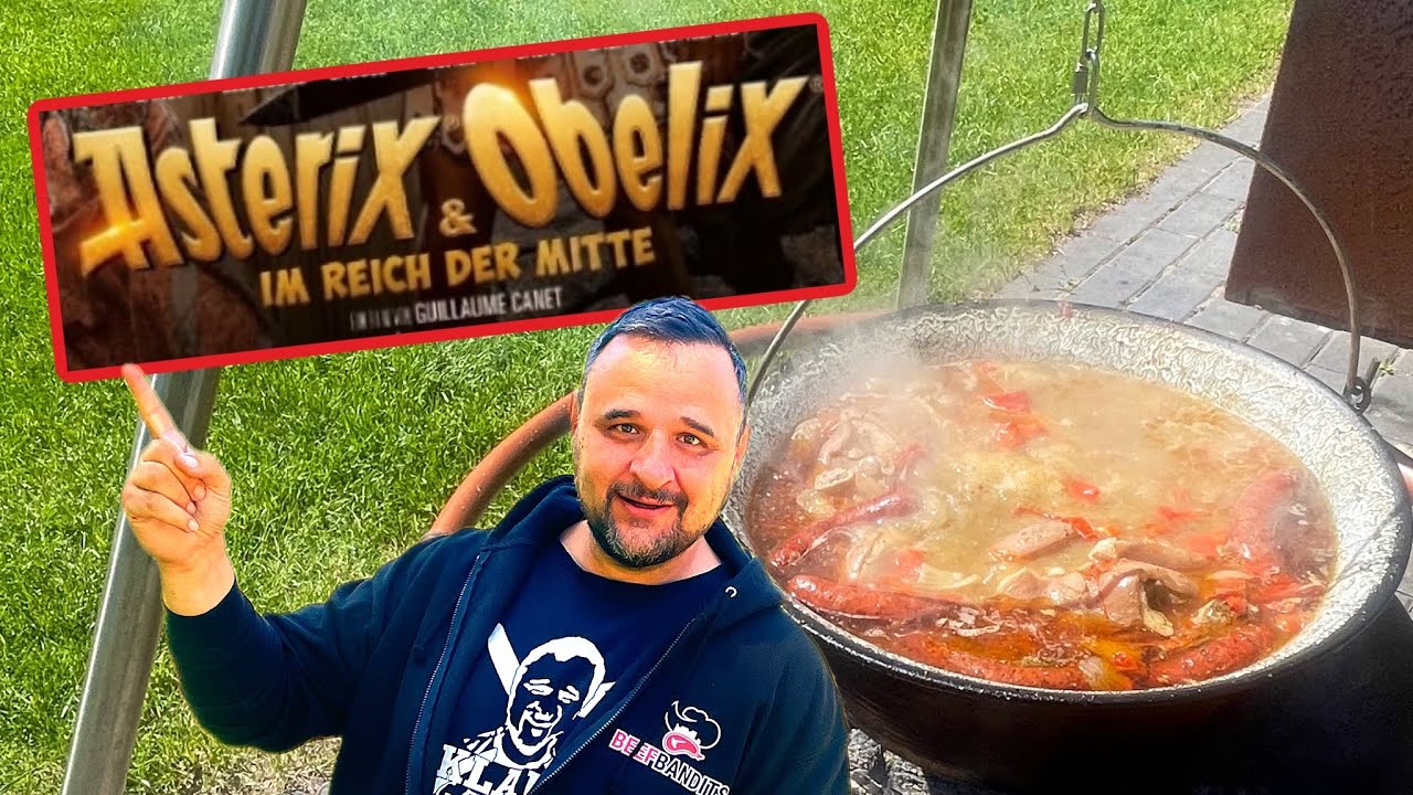 OBELIX TOPF! Das offizielle Rezept zu Asterix und Obelix im Reich der Mitte  --- Klaus grillt