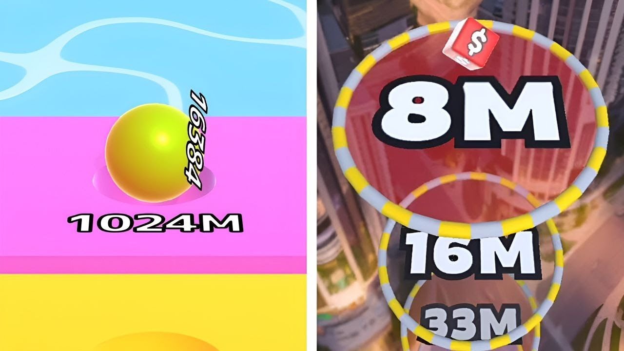 Ball Run Infinity 1024k 📛 Jelly Tube Run