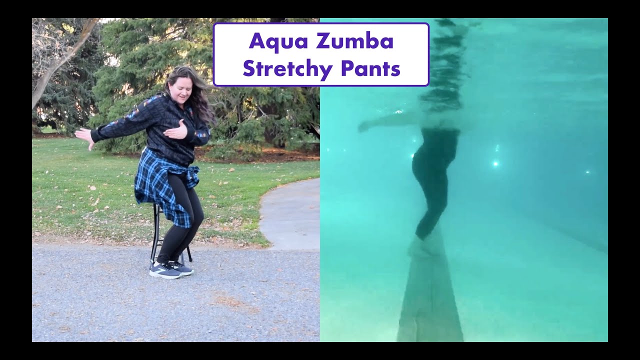 Aqua Zumba Stretchy Pants (Split Screen)