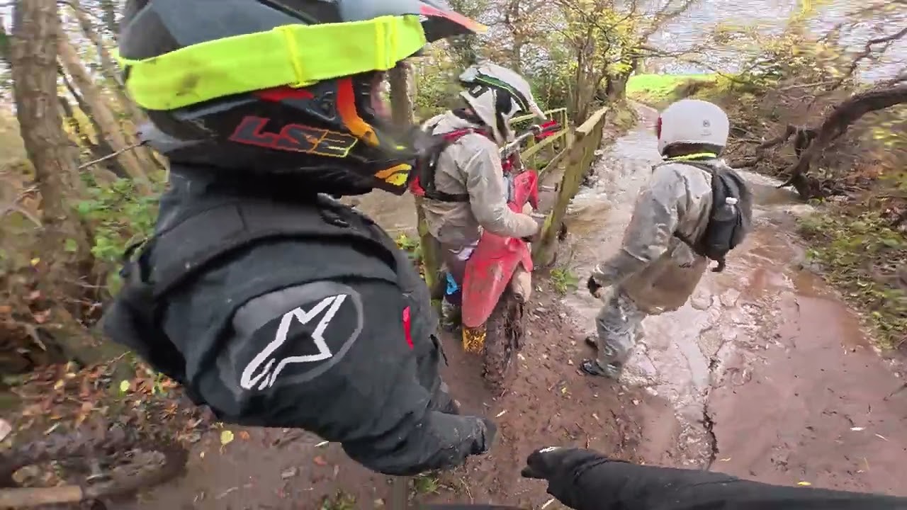 Weekend away exploring green lanes with friends in the Shropshire Hills on my Honda CRF450RX.