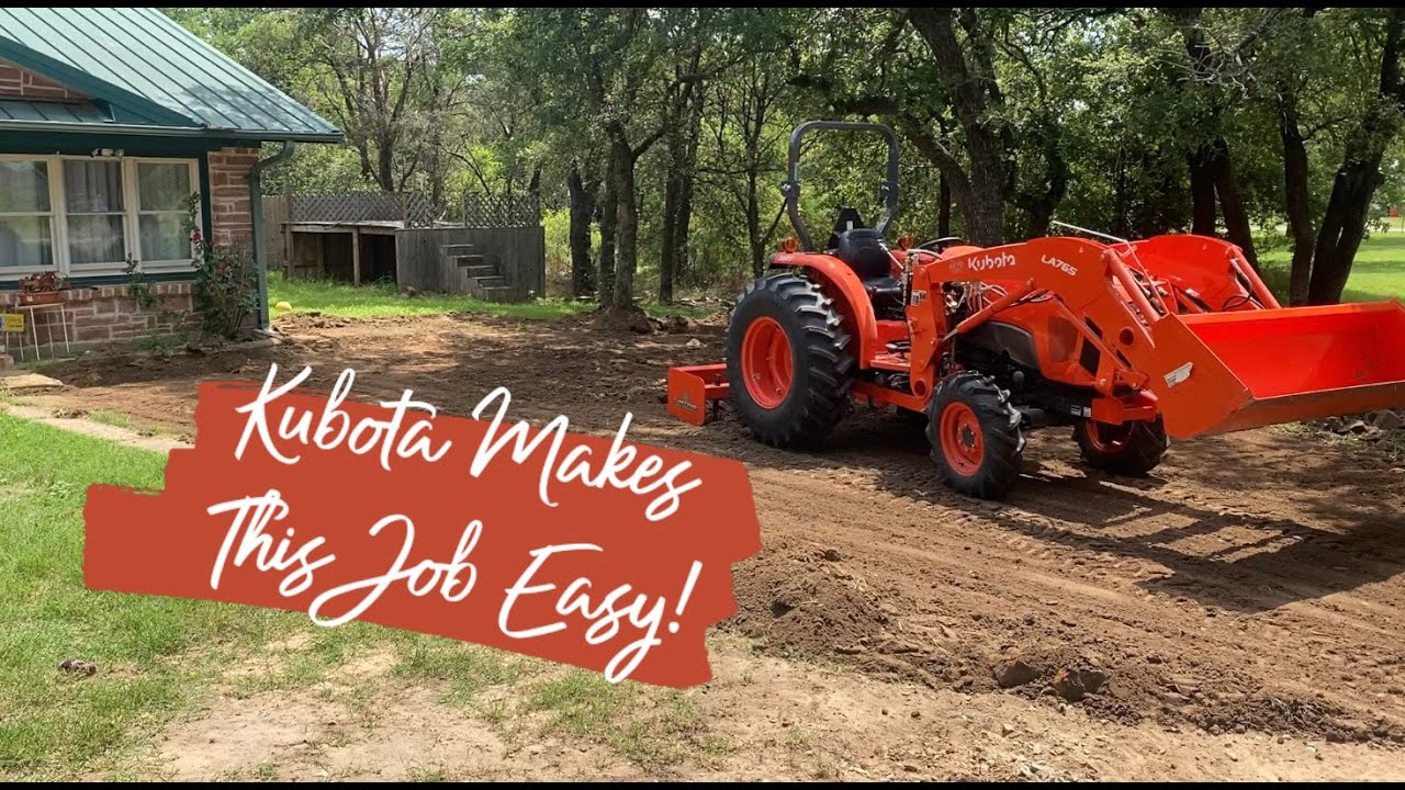Making a Parking Pad | Kubota L4701