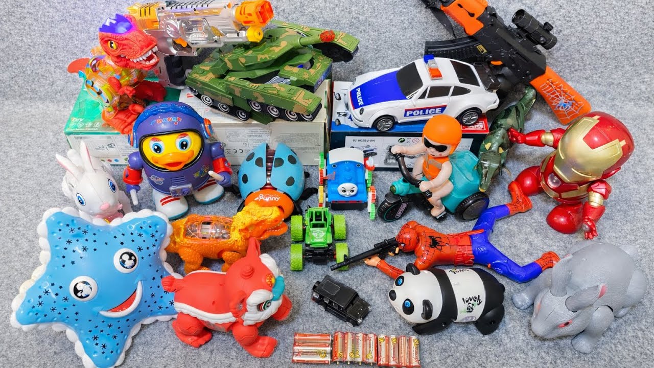 7:24 Minutes Satisfying with Unboxing police, Dolls,Toys Set,Swing&Slide Collection ASMR | Review