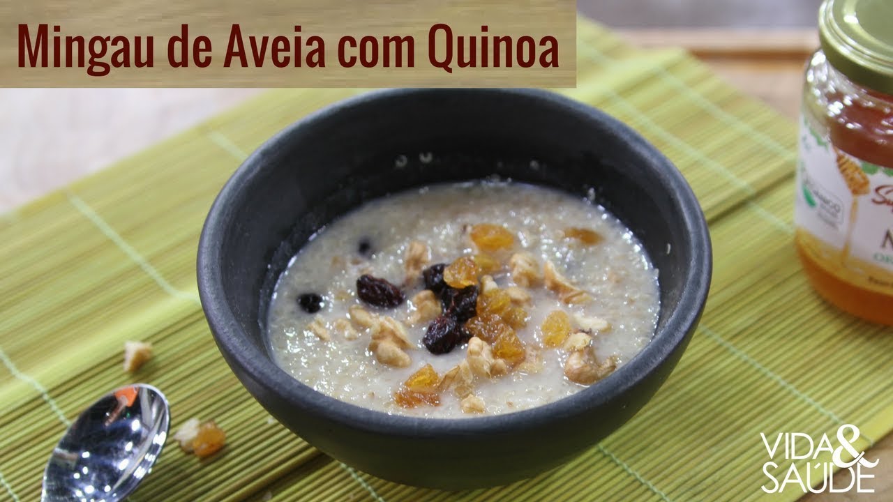Receita: Mingau de aveia com quinoa / Tema: Basquete (10/05/18)