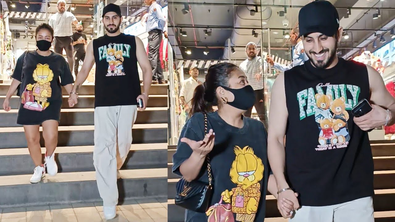 Neha Kakkar And Rohanpreet Singh Snapp Post Exit After Shopping At @adidas Store In Mumbai Tonight
