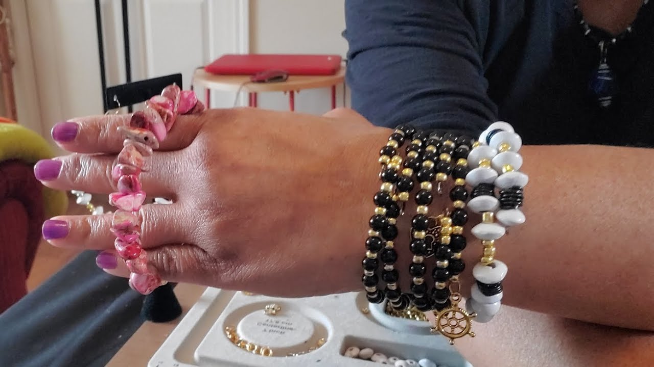 diy: how i make memory wire bracelets..to look elegant!!!