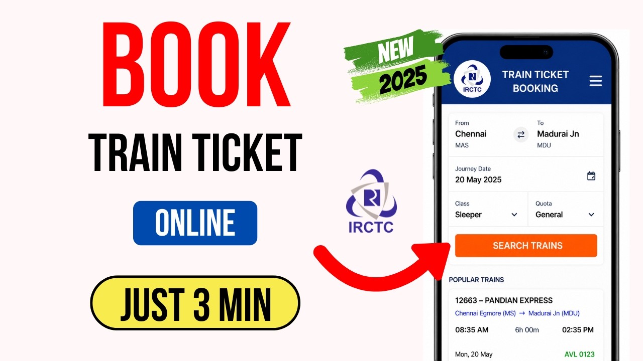 How To Book Train Tickets Online In India | Train Ticket Booking Online | Tamil