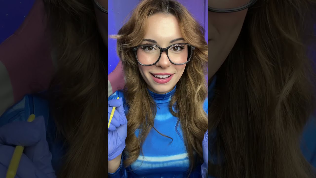 ASMR FAST & AGGRESSIVE ALIEN EXAM #shorts full body exam medical examination, cranial, Sci-fi RP 👽