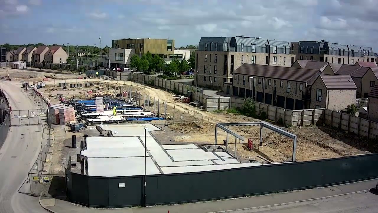 Mulberry Park time lapse photography - construction of Phase 2 (as seen from Foxhill) - Summer 2022