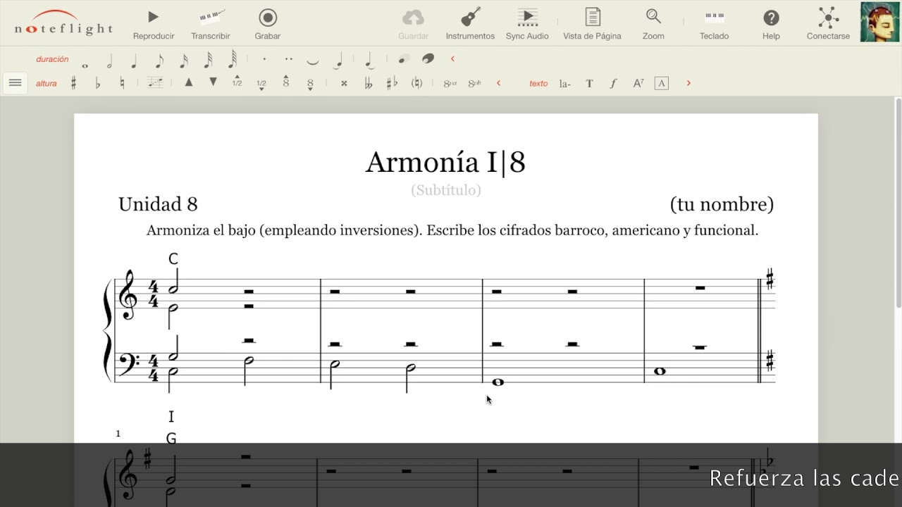 Curso de Armonía - 8. Armonización de un bajo