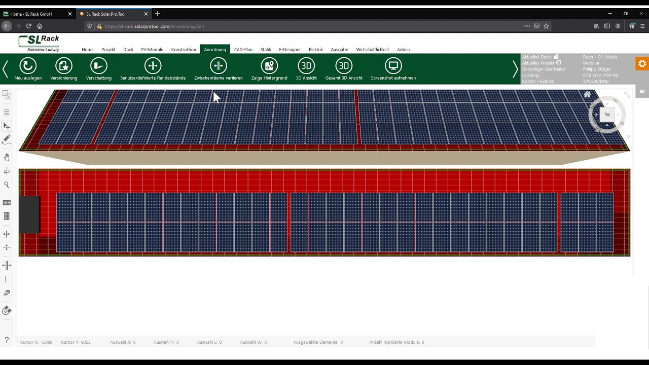 Der SL Rack Konfigurator: unser Solar.Pro.Tool.