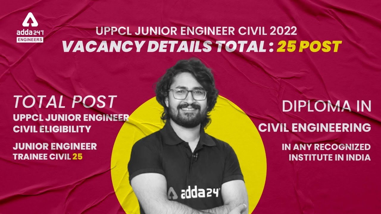 UPPCL JE Vacancy 2022 | UPPCL JE Civil Vacancy | Notification Out - Must Watch