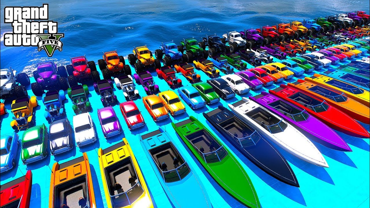 GTA 5 Crazy Ragdolls Stunt Car Racing Challenge with Spider-Man Driving Cars Bikes Planes and Boats
