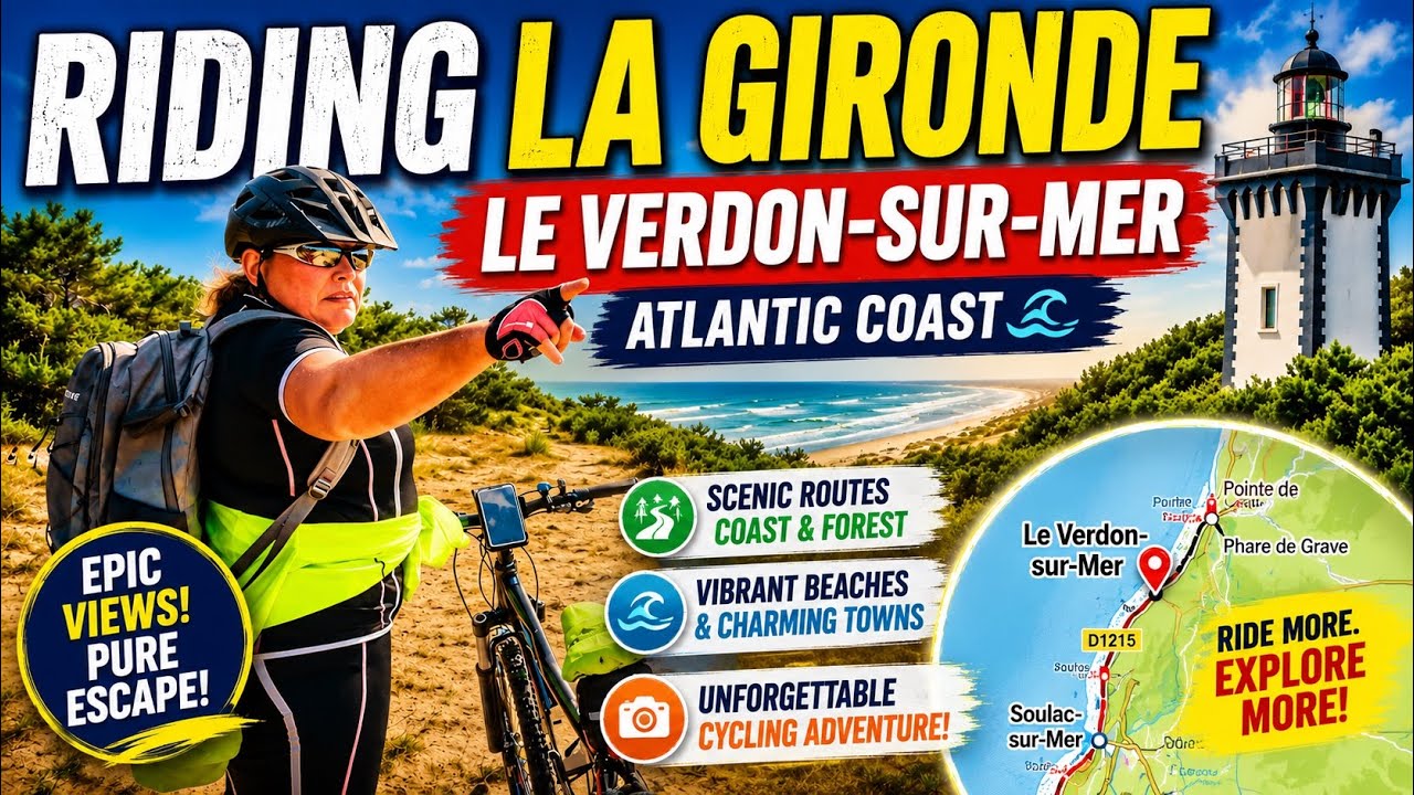 FRANCE CYCLING Riding La Gironde Le Verdon-sur-Mer Bicycle Route