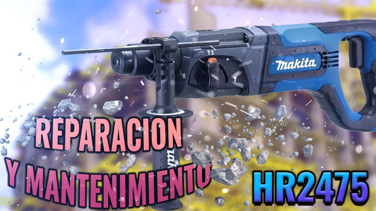 Makita SDS Plus HR2475 Funciona pero se calienta / Reparación y mantenimiento!