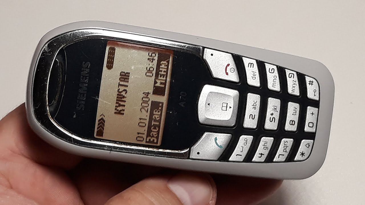 Siemens A70. Ретро телефон. Retro Telefon aus Deutschland. Капсула времени из Германии