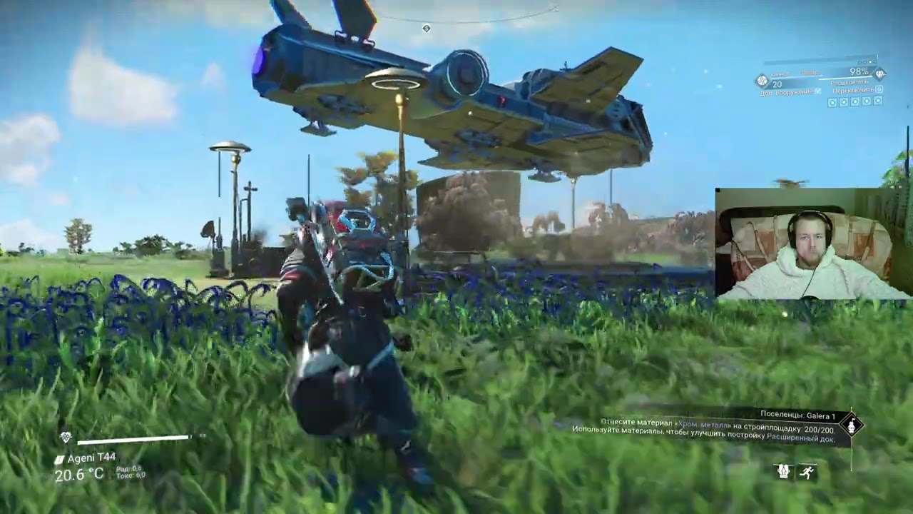 Лечу на планету к себе на базу в no mans sky