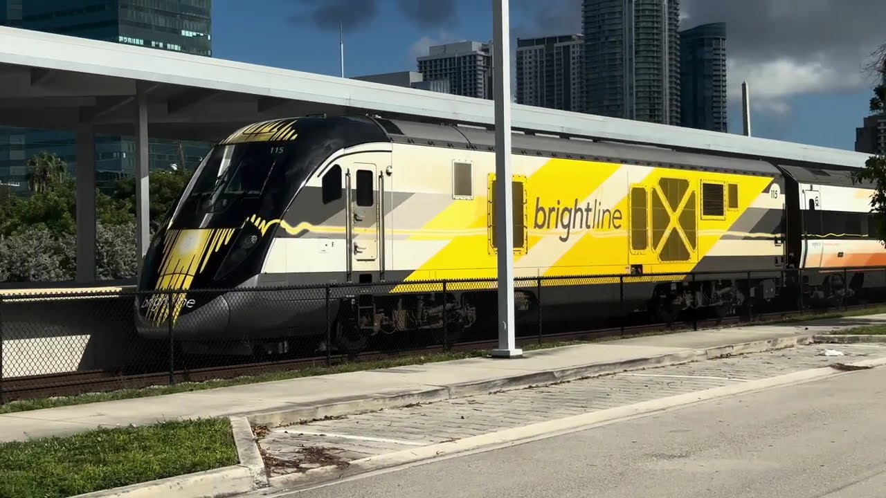 Train Spotting Brightline Tran | Fort Lauderdale Train Station Florida.