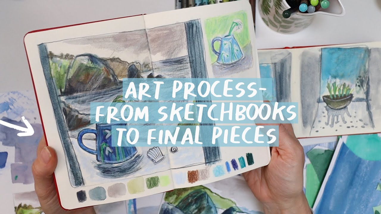 Art Process | from sketchbooks through to final pieces | Spring Collaboration