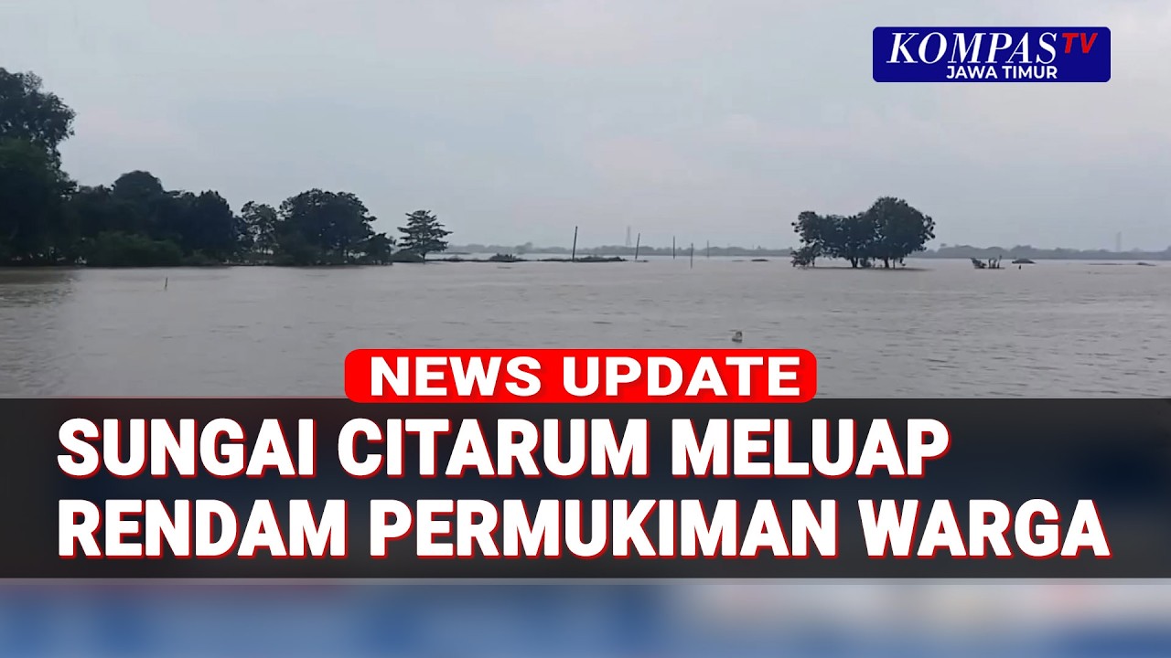 Sungai Citarum Kembali Meluap, Permukiman Hingga Sekolah di Karawang Terendam