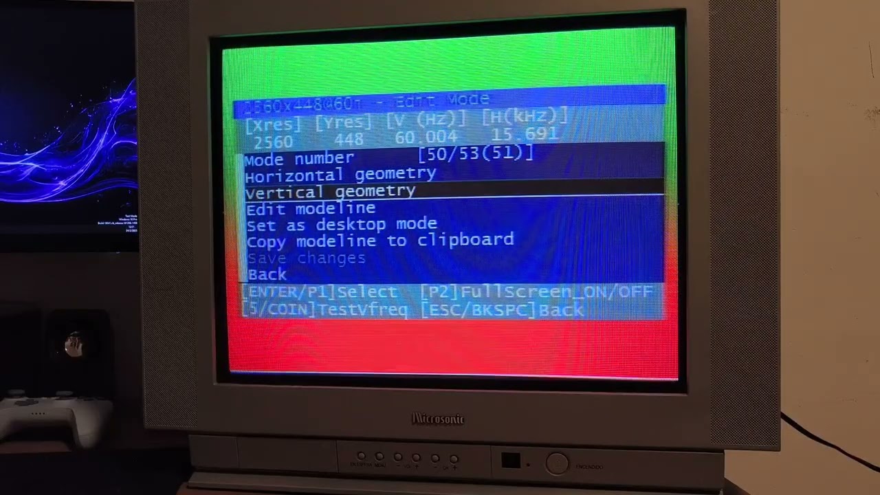 CRT Emudriver, Ajustar pantalla con ArcadeOSD y ver contenido 4:3