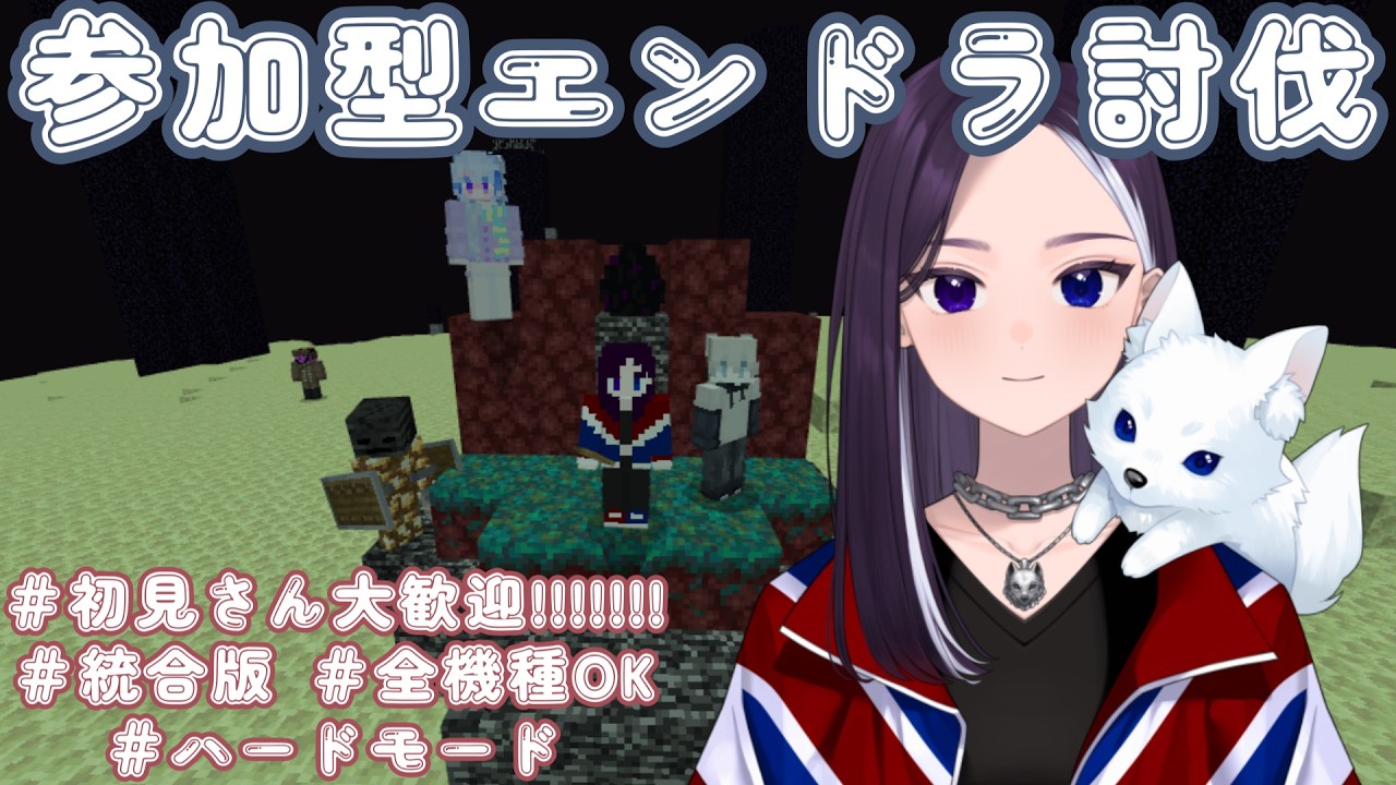 【参加型】寝すぎた1日の最初にエンドラ討伐 #初見さん大歓迎  #マイクラ 【LiccaLin/#VTuber】
