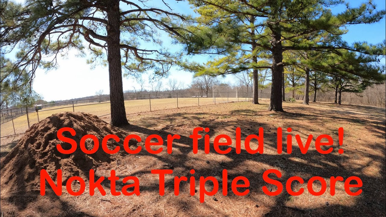 Live hunting the soccer field with the Nokta Triple Score