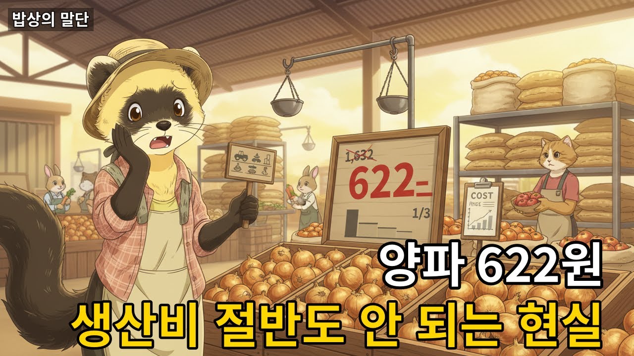 양파값 622원 폭락, 생산비도 못 건지는 농가... 구조적 위기의 진짜 원인