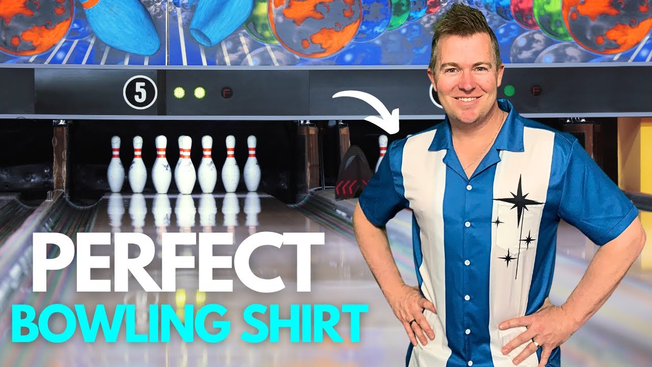 This Vintage Themed Bowling Shirt Is Loose Fitting and Comfortable