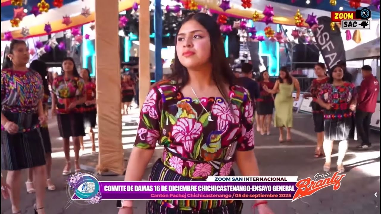 ENSAYO GENERAL CONVITE DE DAMAS 16 DE DICIEMBRE CHICHICASTENANGO AMENIZA Grupo Branly 2025