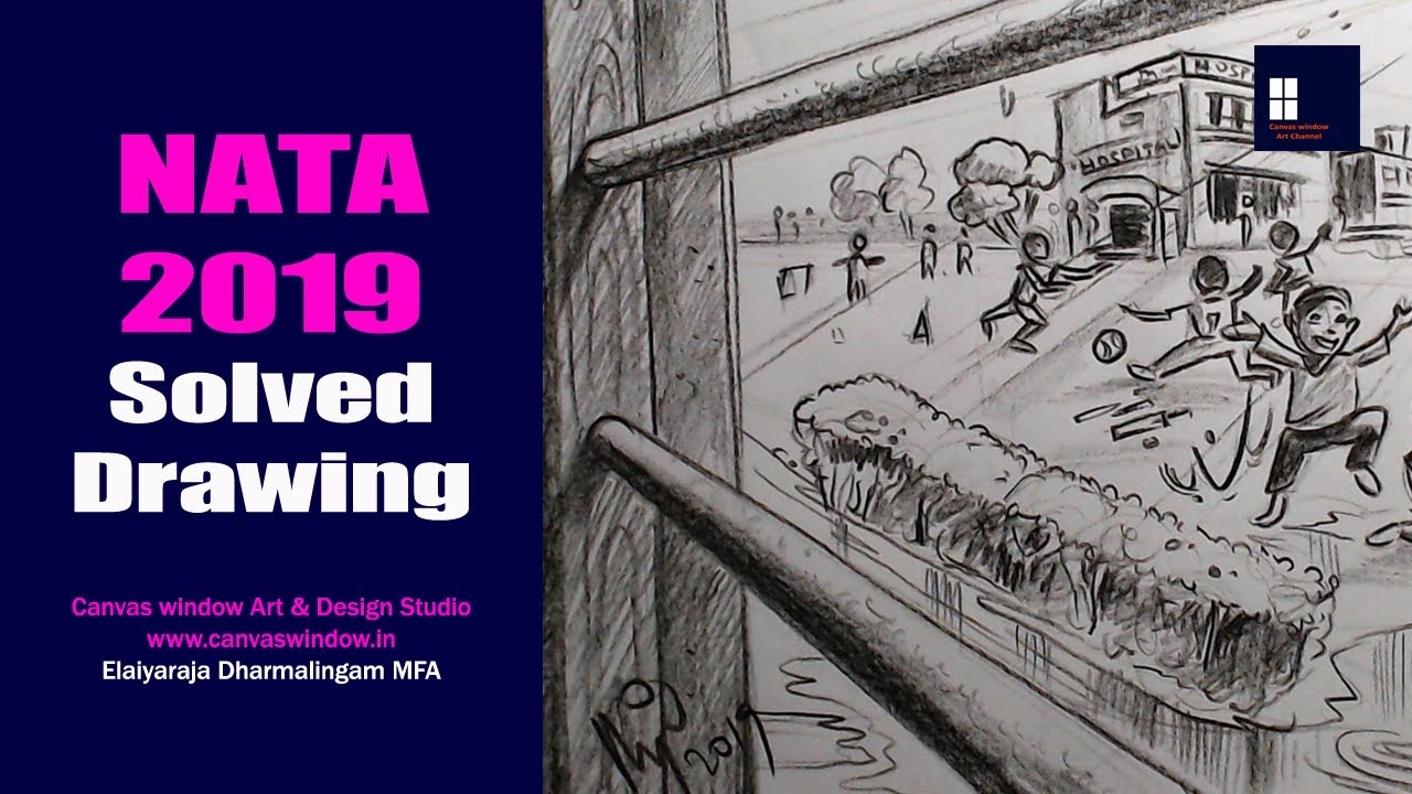 NATA 2019 Solved Drawing