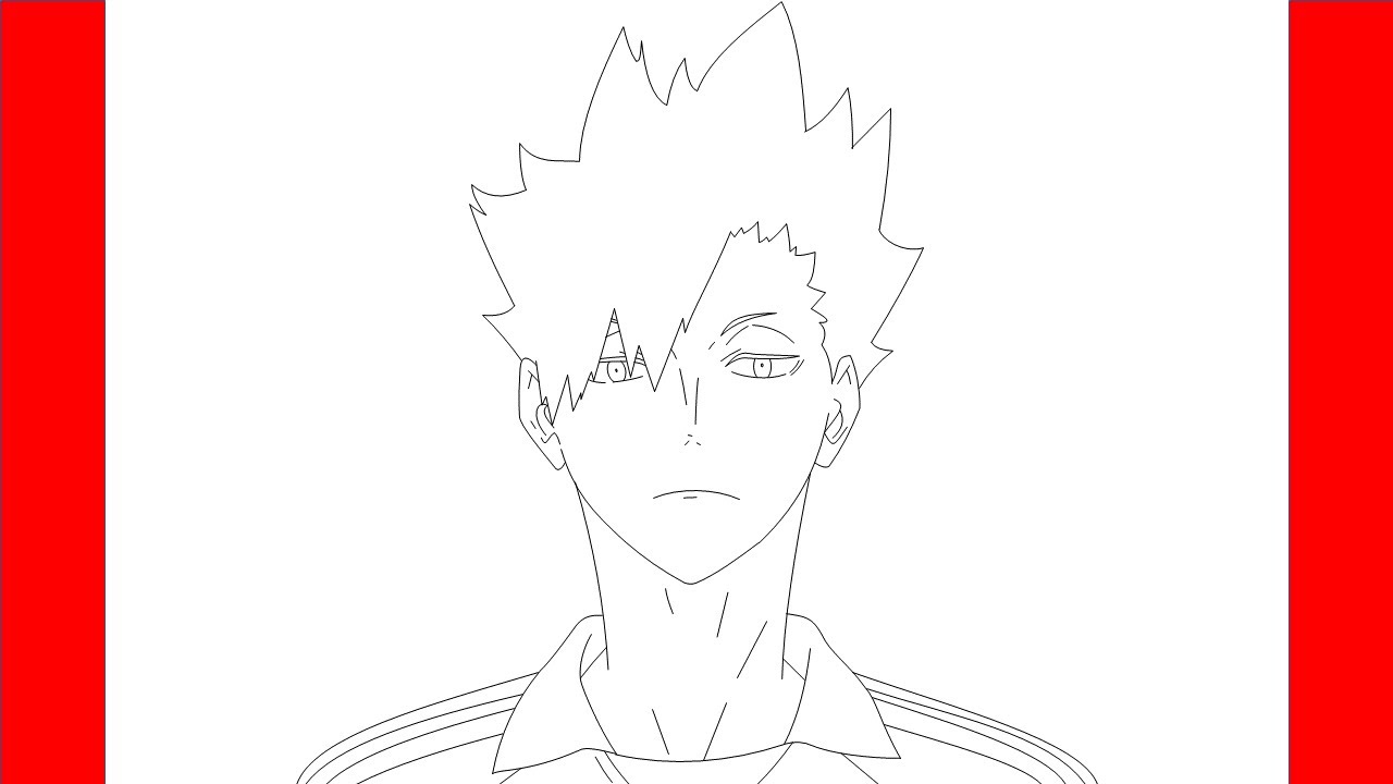 How To Draw And Color Kuroo Tetsurou From Haikyuu - Step By Step Drawing