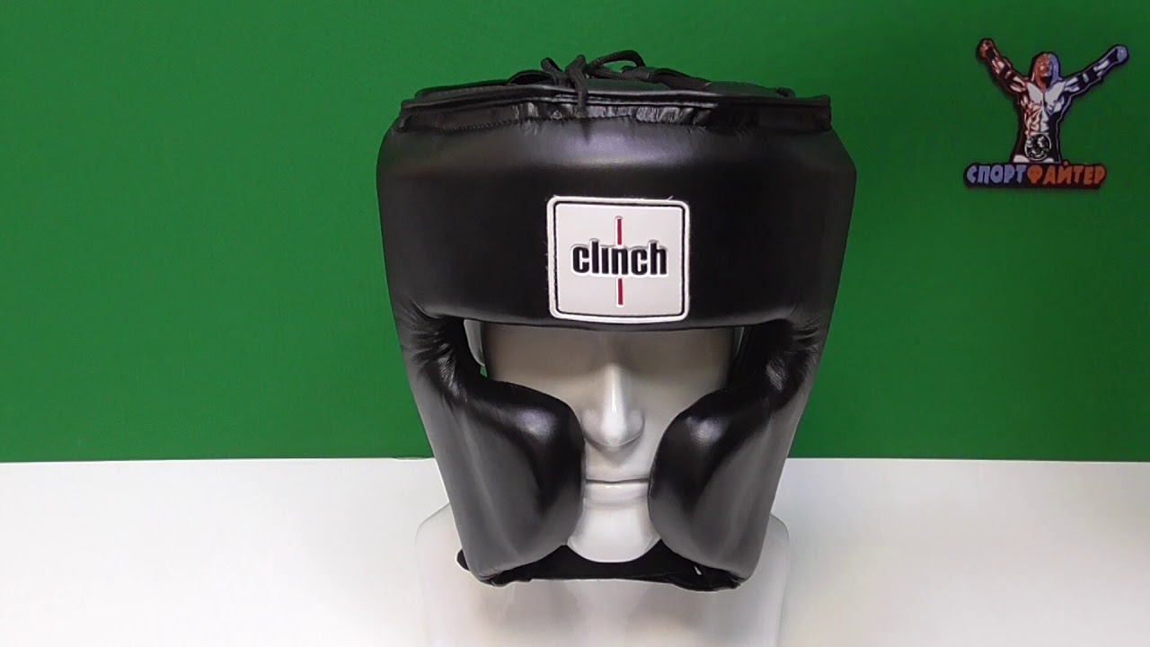 Боксерский тренировочный шлем Clinch Punch черный