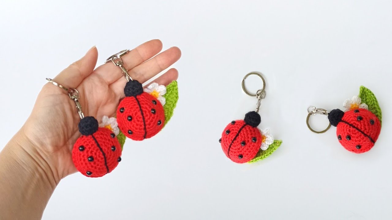 🐞🐞Как вязать БОЖЬЮ КОРОВКУ крючком / Брелок амигуруми 🐞🐞