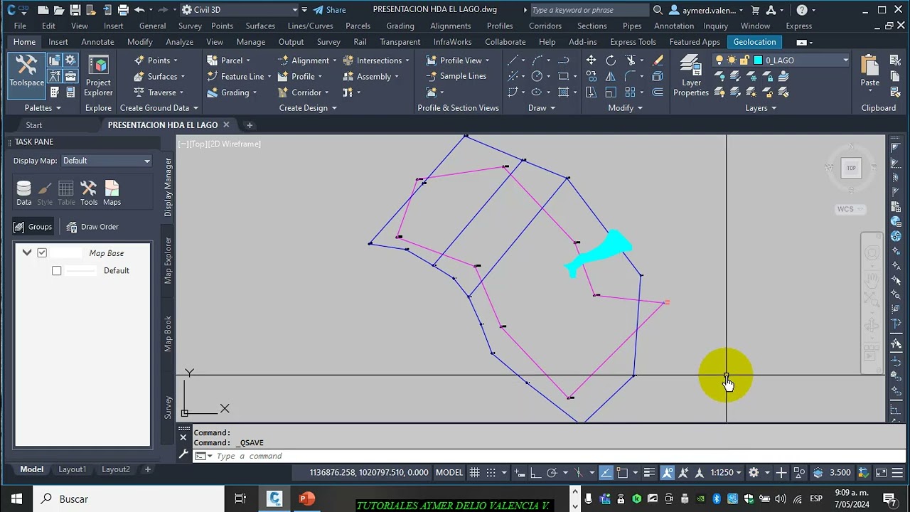 DIBUJO PLANIMÉTRICO Y PRESENTACIÓN A ESCALA CON CIVIL 3D / 2 DE 7