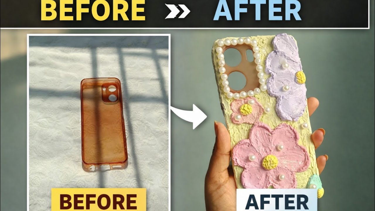 Don't Throw Old Phone Covers! Try This Wall Putty Hack! Diy Phone Cover #diy 