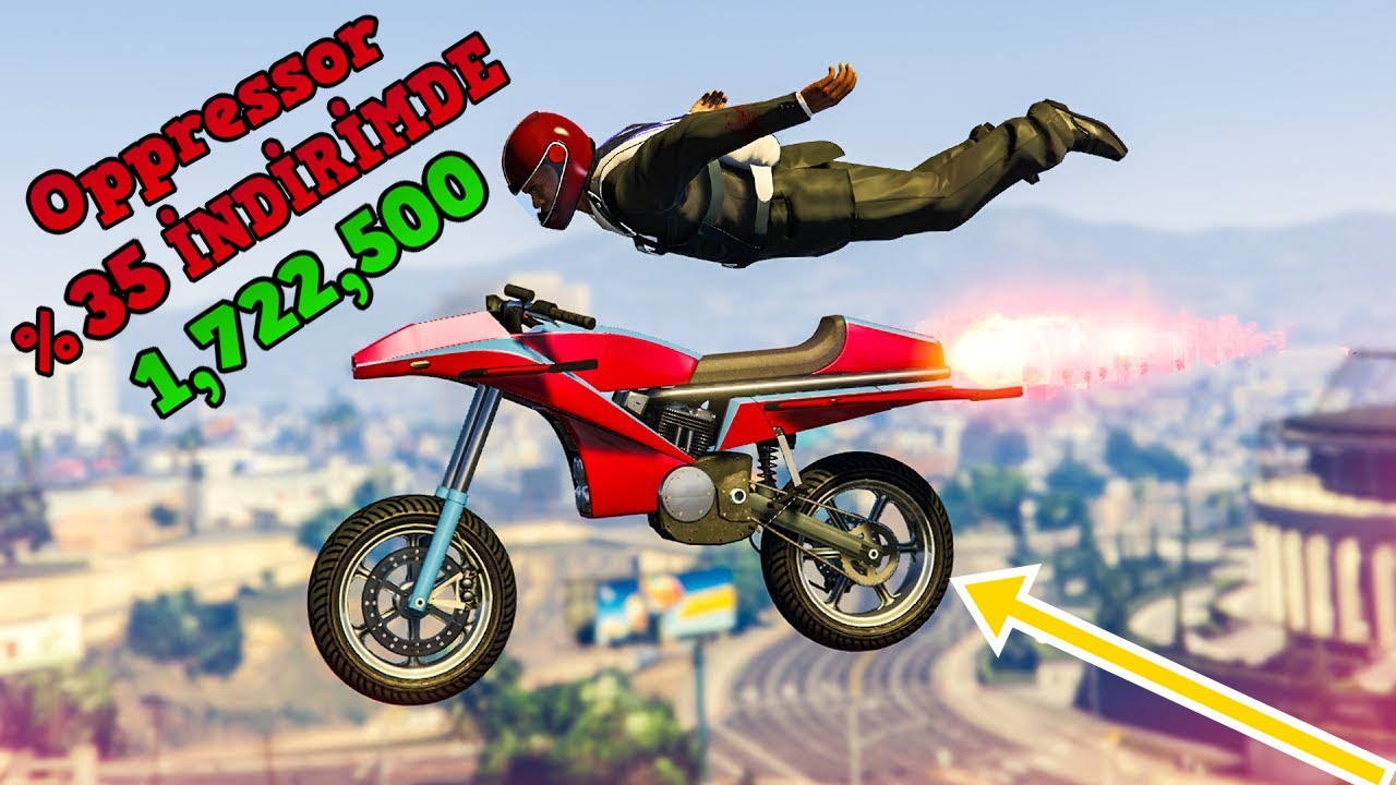 1,722,500  %30 İNDİRİMDE  UÇAN ROCKET OPPRESSOR BİSİKLETİ! (GTA 5 OLİNE) (CİNLİ ADAMI DELİRTİM)