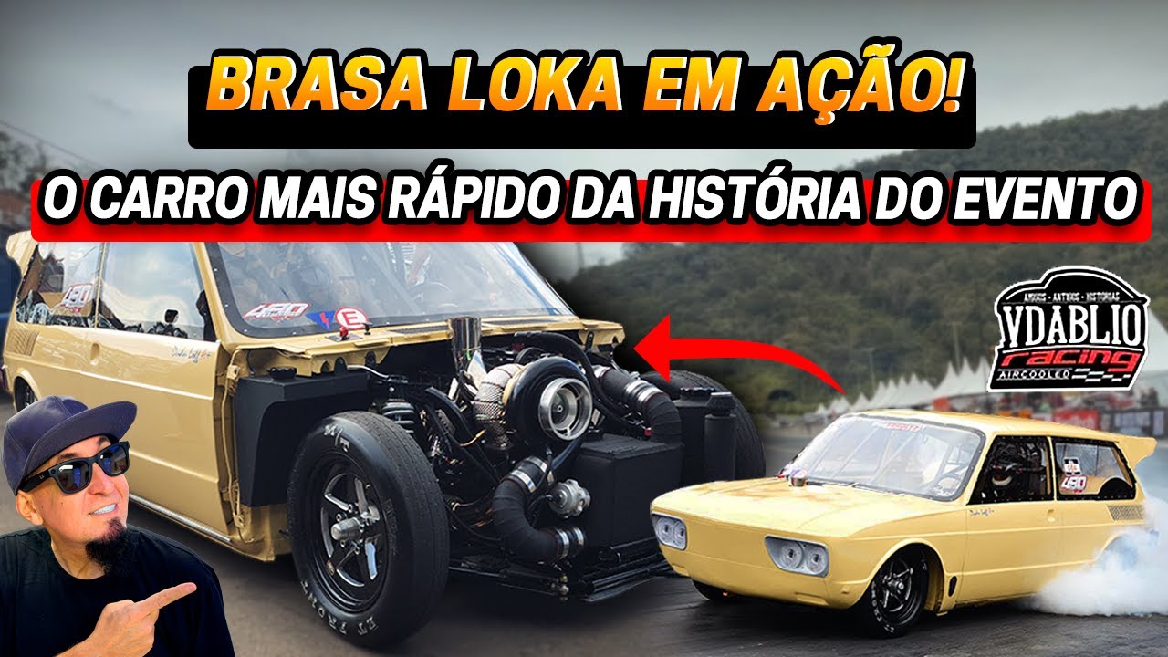 Brasa Loka em ação! O Volkswagen mais rápido da história do evento  Vdablio!