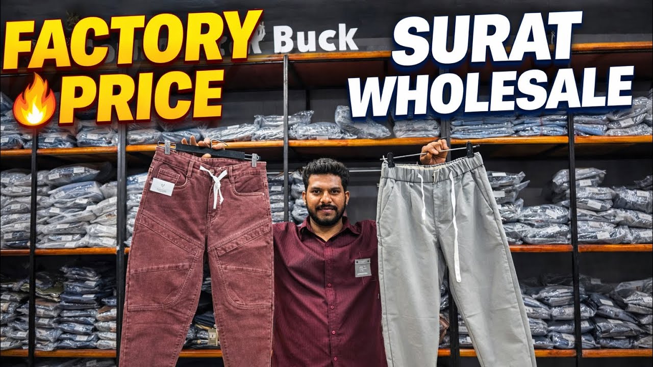Surat Mens Wear Manufacturer 🏭 | Shirt & Jeans Wholesale Market | Factory Price 2026