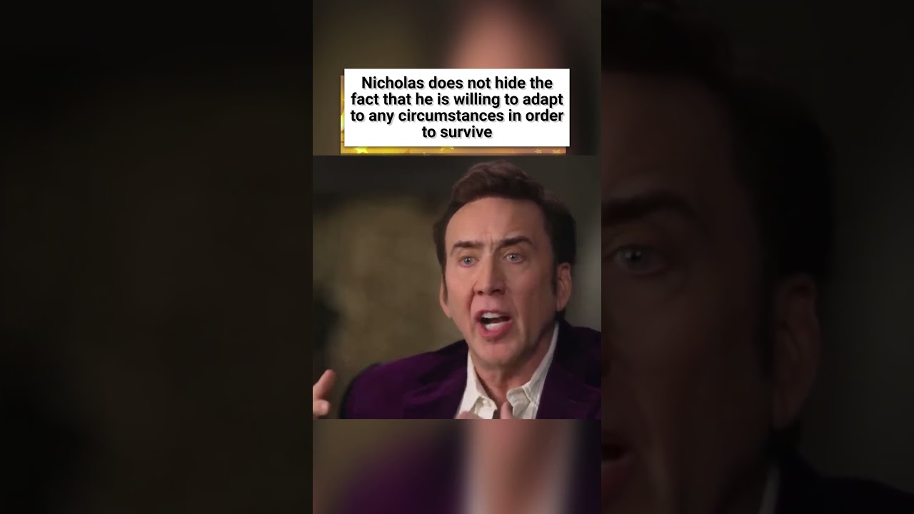 Nicolas Cage is willing to eat insects because of financial problems! 😳 #shorts