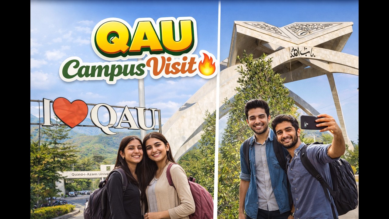 QAU Campus Tour 😍 | Sunday Vibes at Quaid-e-Azam University