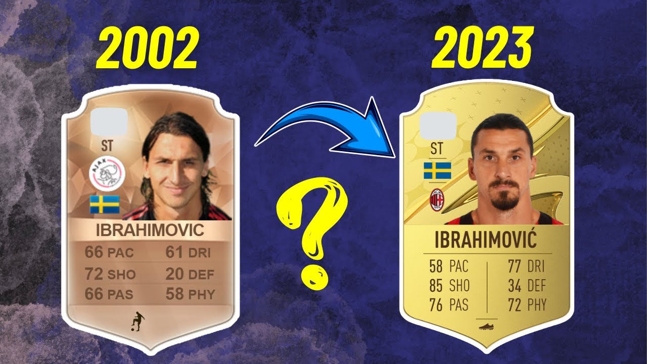 ZLATAN IBRAHIMOVIC FIFA Rating Evolution! ( 2002 to 2023 )