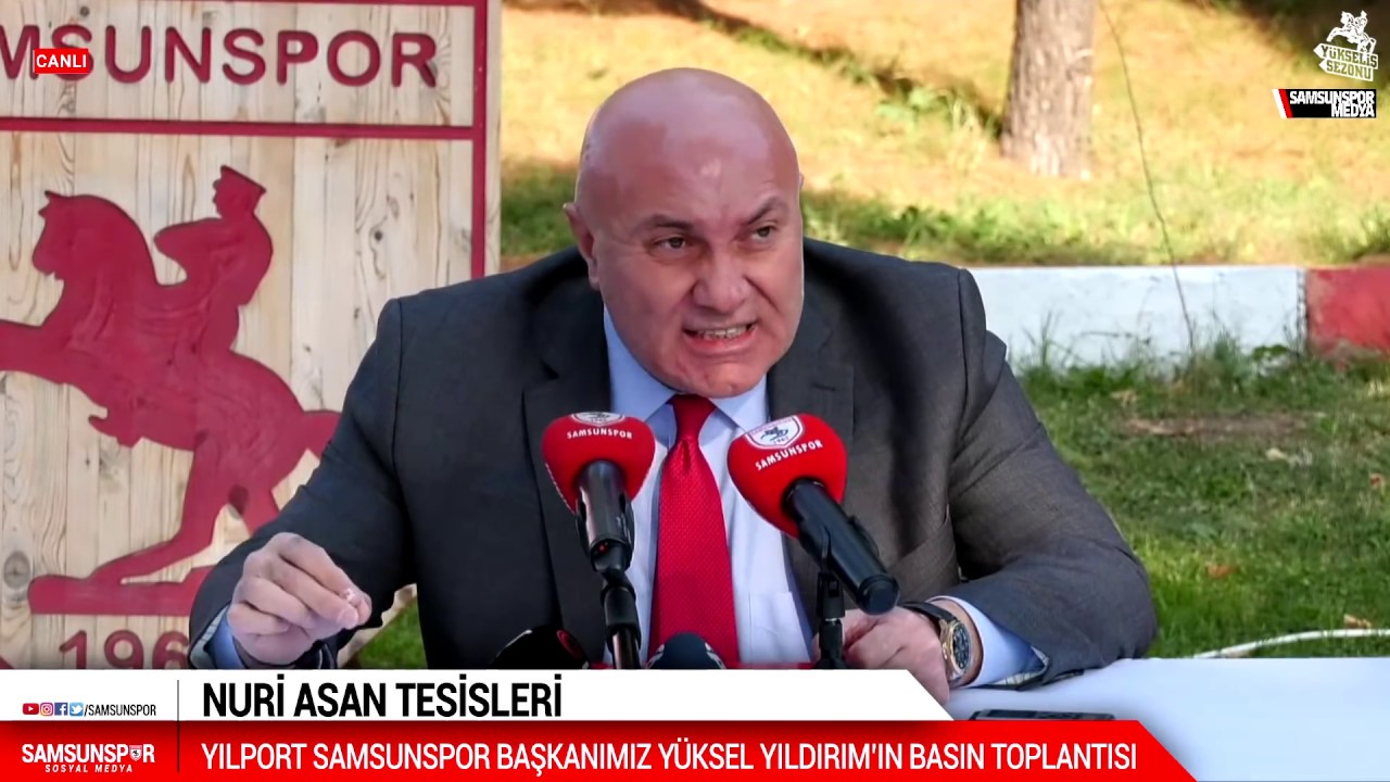 CANLI | Yılport Samsunspor Başkanımız Yüksel Yıldırım Basın Toplantısı Düzenliyor