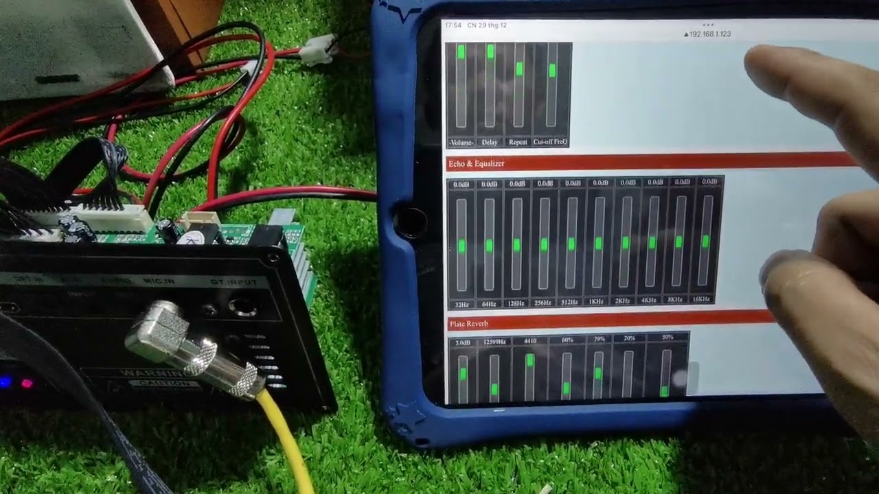Mạch chỉnh DSP cho loa kéo K10, K10plus, K18 chỉnh bằng điện thoại và lưu vào loa