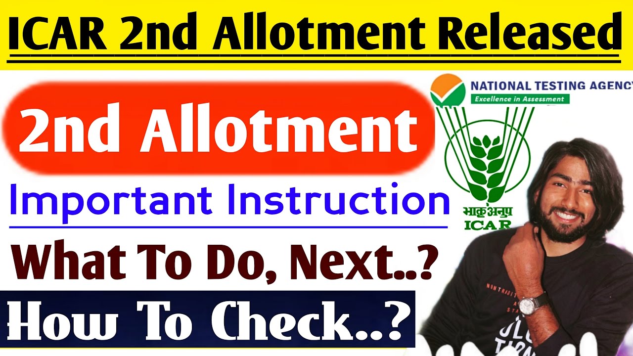 ICAR 2nd Round Allotment Released | Next Step,What To Do,Now.? | ICAR Counselling 2021 | ICAR 2021♨️