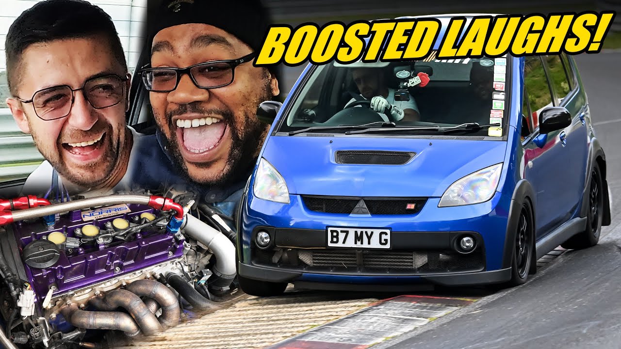 BIG TURBO Mitsubishi Colt R Smoked the Clutch😢 Nürburgring