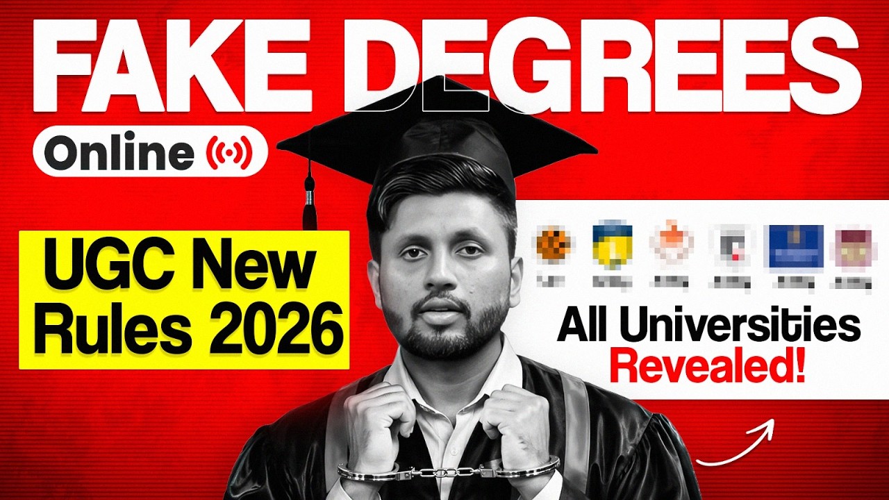 Online Fake Universities! | Online Degree VALID or NOT? | UGC New Rules 2026 | UGC Fake Universities