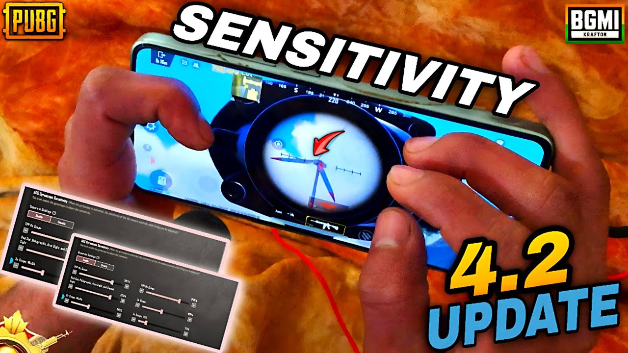 New Update 4.2 Best Settings & Sensitivity to Improve Headshots and Hip-Fire ✅❌ | PUBG MOBILE / BGMI
